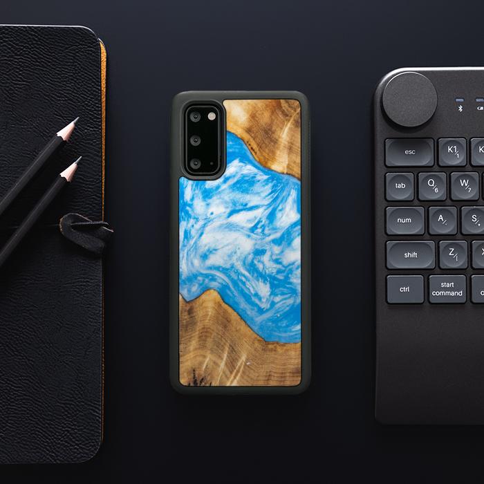 Samsung Galaxy S20 Handyhülle aus Harz und Holz - SYNERGY#A28