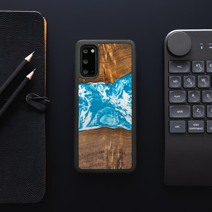 Samsung Galaxy S20 Handyhülle aus Harz und Holz - SYNERGY#A7