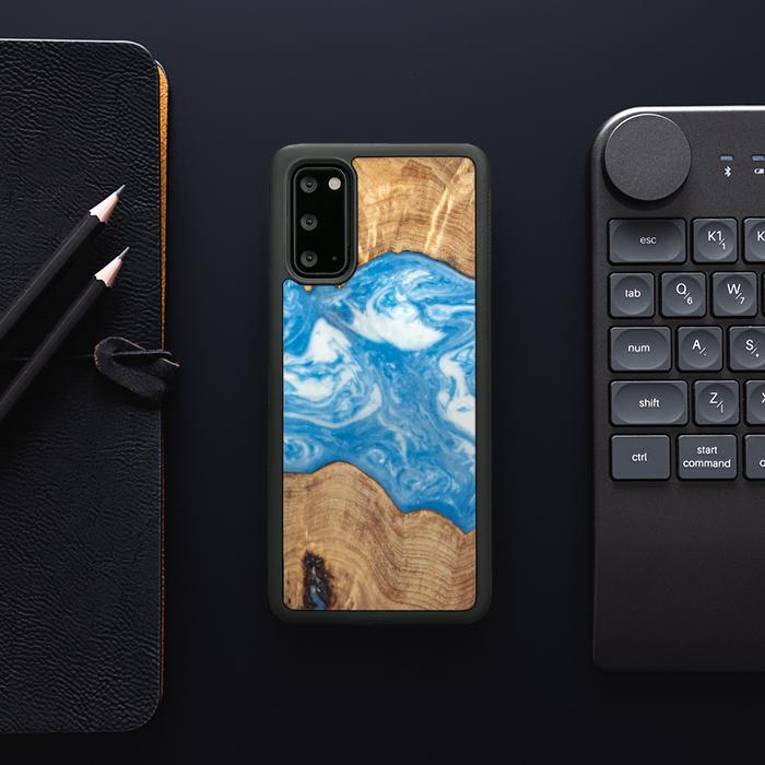 Samsung Galaxy S20 Handyhülle aus Harz und Holz - SYNERGY#B03