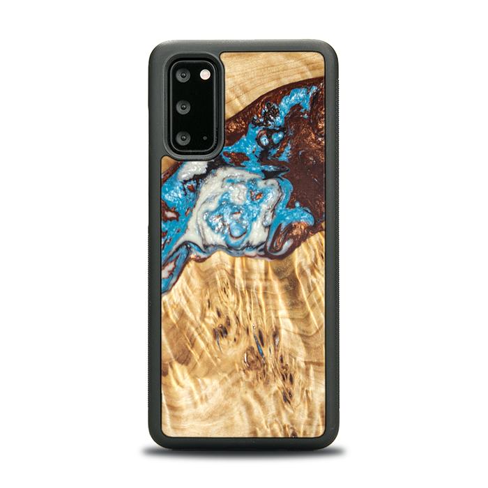 Samsung Galaxy S20 Handyhülle aus Harz und Holz - SYNERGY#B12