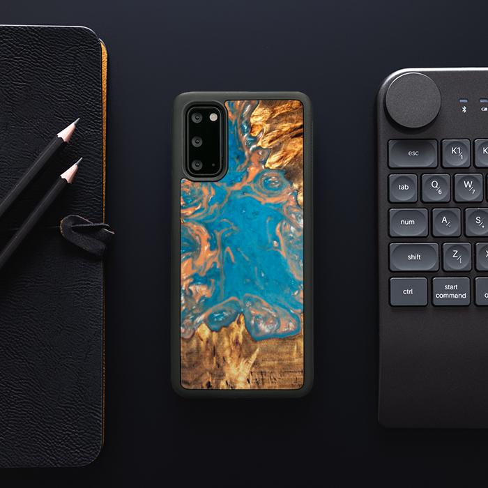 Samsung Galaxy S20 Handyhülle aus Harz und Holz - SYNERGY#B22