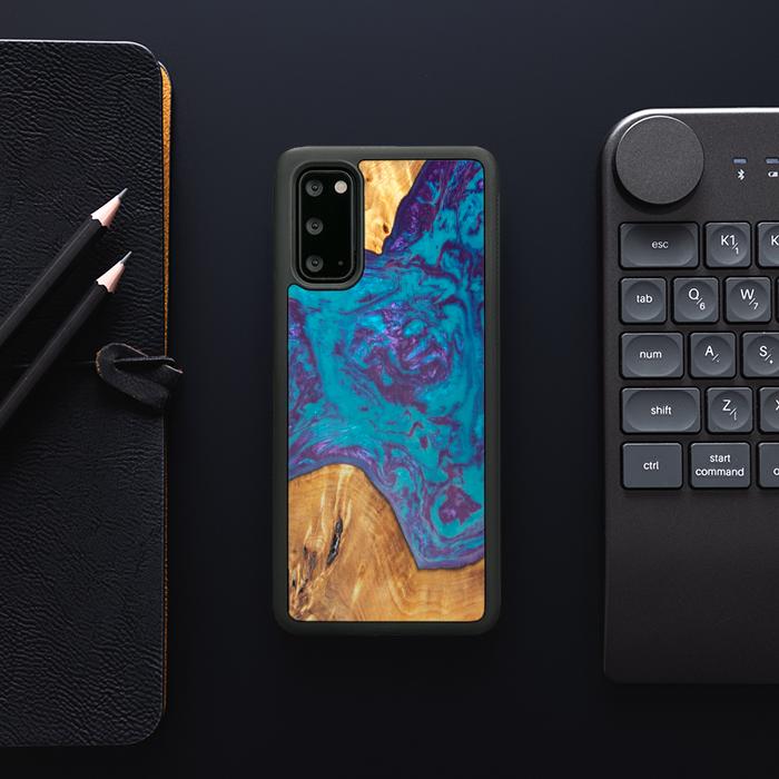 Samsung Galaxy S20 Handyhülle aus Harz und Holz - SYNERGY#B25