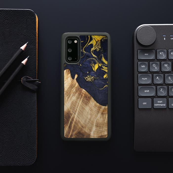 Samsung Galaxy S20 Handyhülle aus Harz und Holz - SYNERGY#C26
