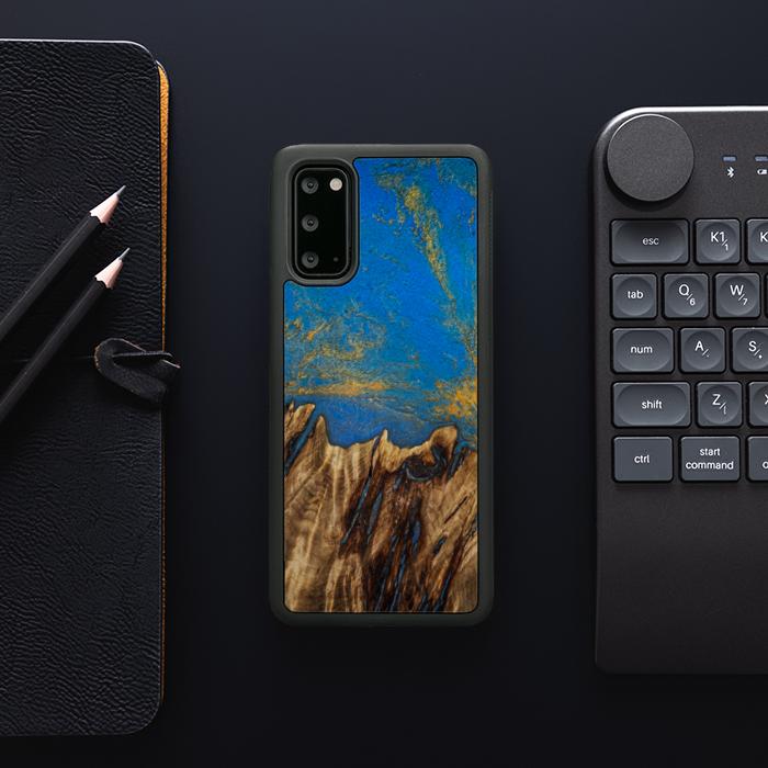 Samsung Galaxy S20 Handyhülle aus Harz und Holz - SYNERGY#C43