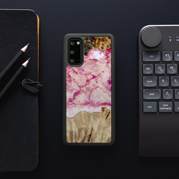 Samsung Galaxy S20 Handyhülle aus Harz und Holz - Synergy#D101