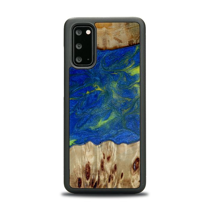 Samsung Galaxy S20 Handyhülle aus Harz und Holz - Synergy#D102