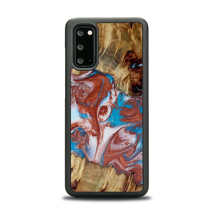 Samsung Galaxy S20 Handyhülle aus Harz und Holz - Synergy#D103