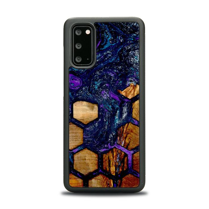 Samsung Galaxy S20 Handyhülle aus Harz und Holz - Synergy#D105