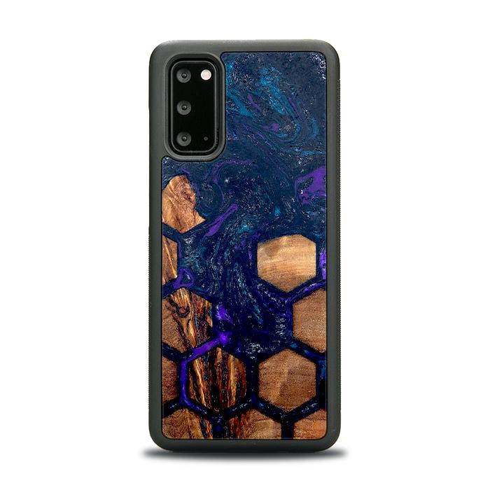 Samsung Galaxy S20 Handyhülle aus Harz und Holz - Synergy#D106