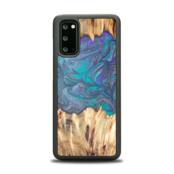 Samsung Galaxy S20 Handyhülle aus Harz und Holz - Synergy#D107
