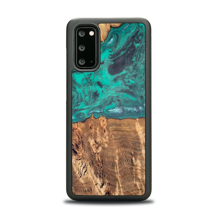 Samsung Galaxy S20 Handyhülle aus Harz und Holz - Synergy#D108