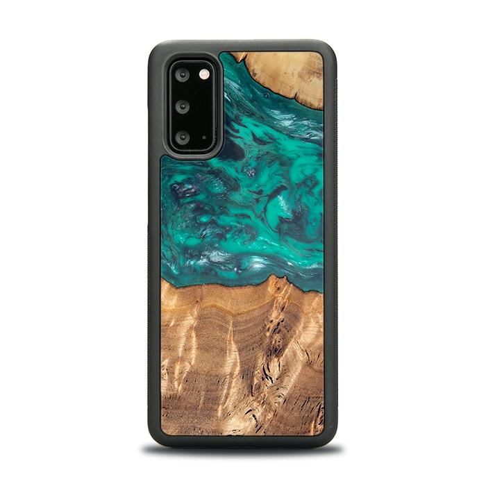 Samsung Galaxy S20 Handyhülle aus Harz und Holz - Synergy#D109