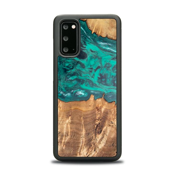 Samsung Galaxy S20 Handyhülle aus Harz und Holz - Synergy#D112