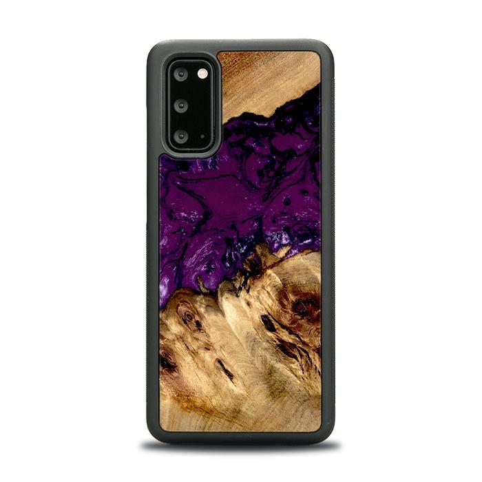 Samsung Galaxy S20 Handyhülle aus Harz und Holz - Synergy#D113