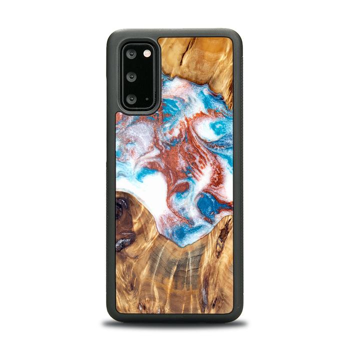 Samsung Galaxy S20 Handyhülle aus Harz und Holz - Synergy#D125
