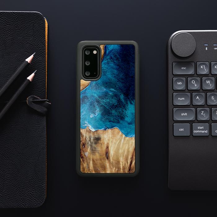 Samsung Galaxy S20 Handyhülle aus Harz und Holz - Synergy#D127