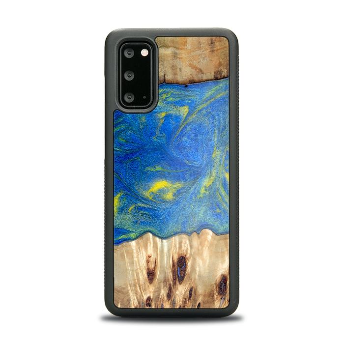 Samsung Galaxy S20 Handyhülle aus Harz und Holz - Synergy#D128