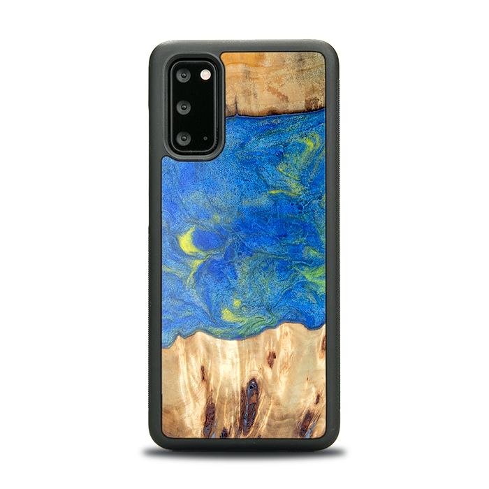 Samsung Galaxy S20 Handyhülle aus Harz und Holz - Synergy#D131