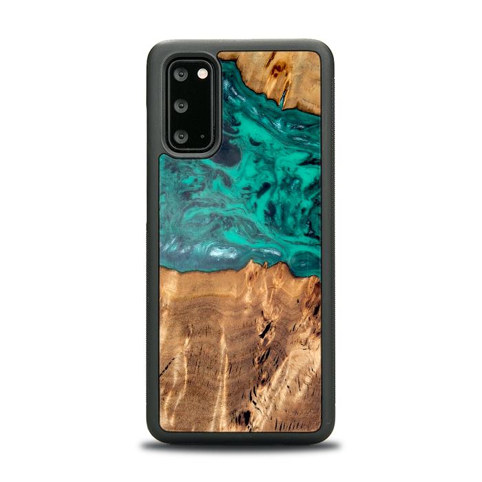 Samsung Galaxy S20 Handyhülle aus Harz und Holz - Synergy#D133