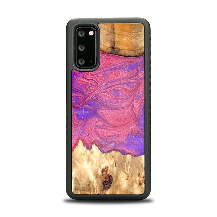 Samsung Galaxy S20 Handyhülle aus Harz und Holz - Synergy#D136