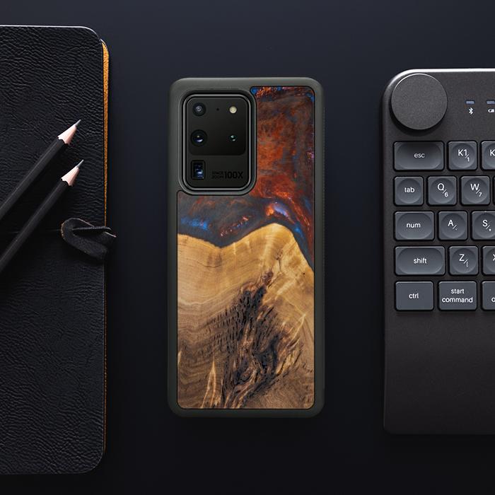 Samsung Galaxy S20 Ultra Handyhülle aus Harz und Holz - SYNERGY#A21