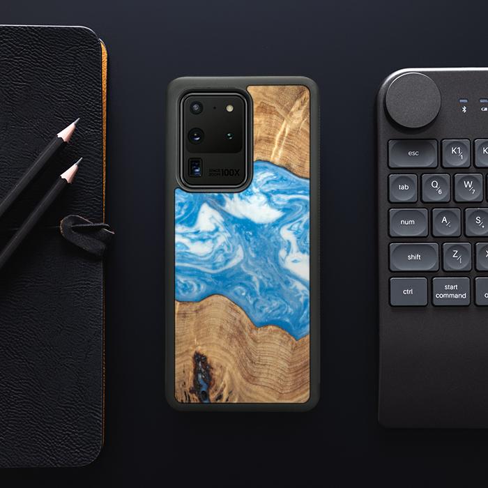Samsung Galaxy S20 Ultra Handyhülle aus Harz und Holz - SYNERGY#B03