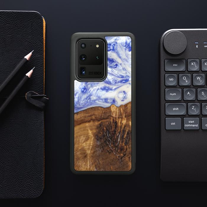 Samsung Galaxy S20 Ultra Handyhülle aus Harz und Holz - SYNERGY#B04