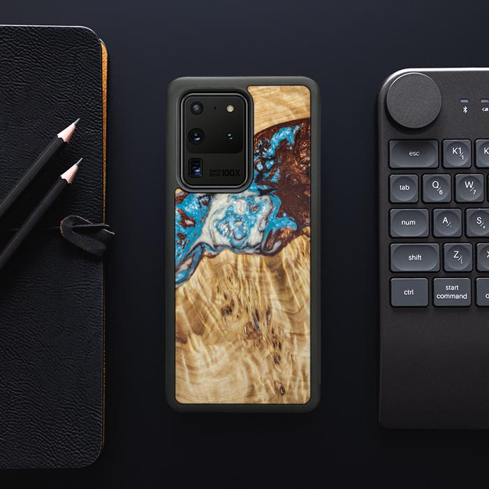 Samsung Galaxy S20 Ultra Handyhülle aus Harz und Holz - SYNERGY#B12