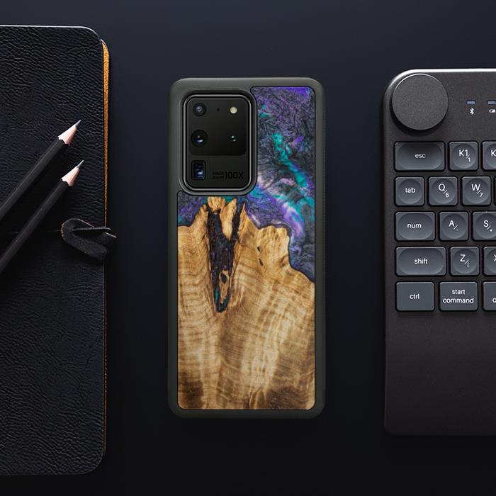 Samsung Galaxy S20 Ultra Handyhülle aus Harz und Holz - SYNERGY#C01