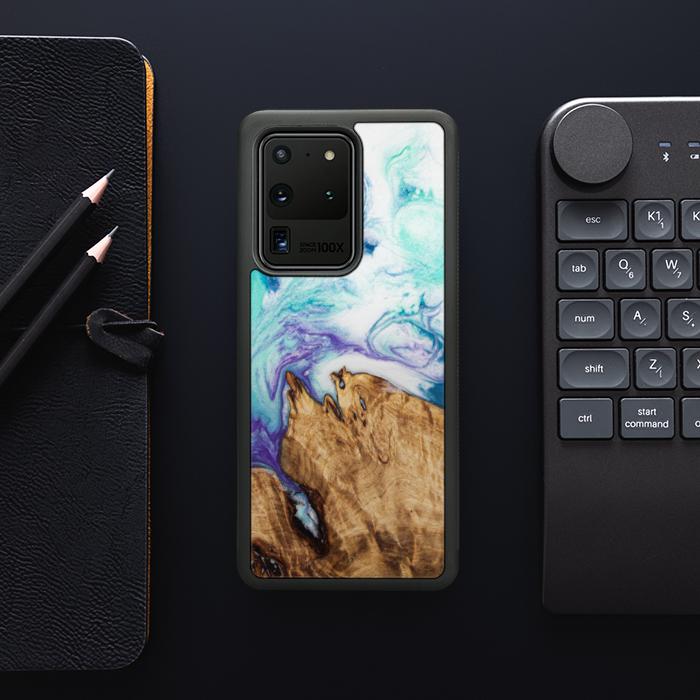 Samsung Galaxy S20 Ultra Handyhülle aus Harz und Holz - SYNERGY#C17