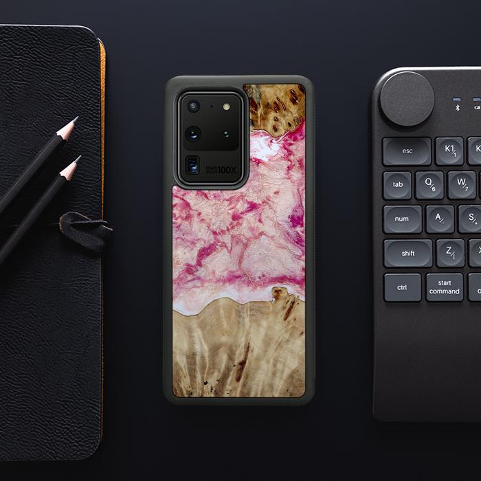 Samsung Galaxy S20 Ultra Handyhülle aus Harz und Holz - Synergy#D101