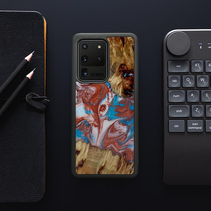 Samsung Galaxy S20 Ultra Handyhülle aus Harz und Holz - Synergy#D103