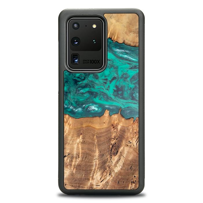Samsung Galaxy S20 Ultra Handyhülle aus Harz und Holz - Synergy#D112