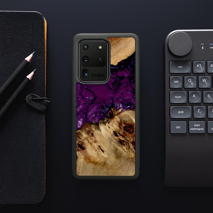Samsung Galaxy S20 Ultra Handyhülle aus Harz und Holz - Synergy#D113