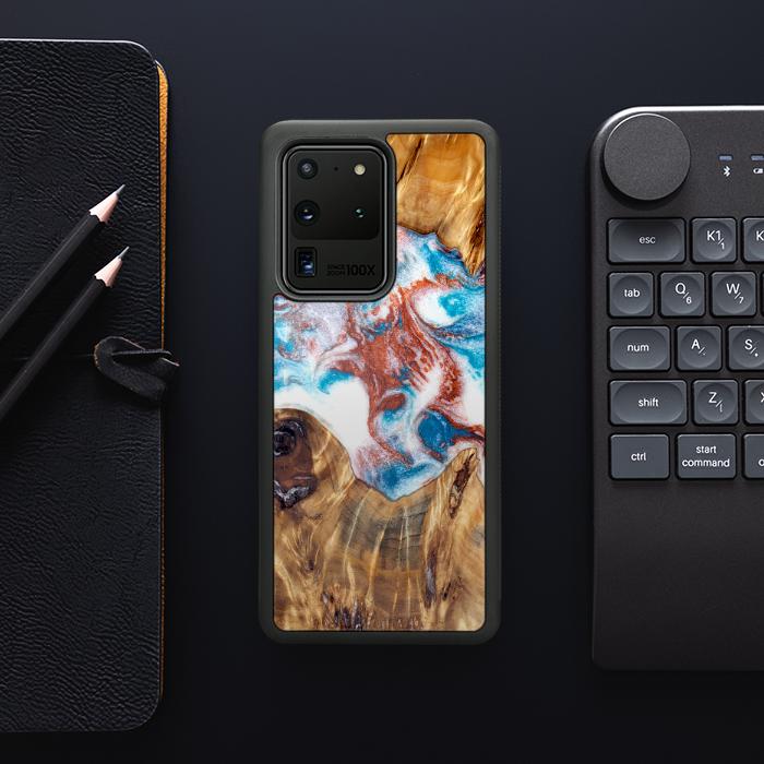 Samsung Galaxy S20 Ultra Handyhülle aus Harz und Holz - Synergy#D125