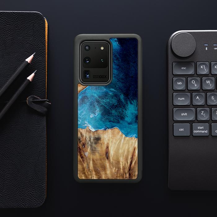 Samsung Galaxy S20 Ultra Handyhülle aus Harz und Holz - Synergy#D127