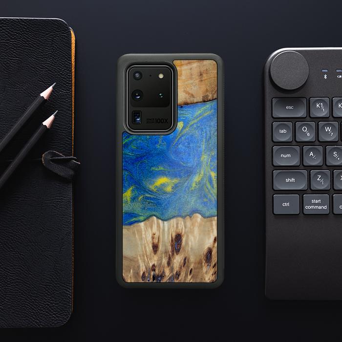 Samsung Galaxy S20 Ultra Handyhülle aus Harz und Holz - Synergy#D128