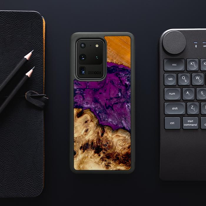 Samsung Galaxy S20 Ultra Handyhülle aus Harz und Holz - Synergy#D130