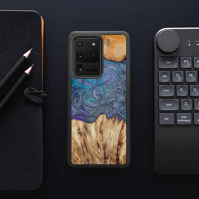 Samsung Galaxy S20 Ultra Handyhülle aus Harz und Holz - Synergy#D132