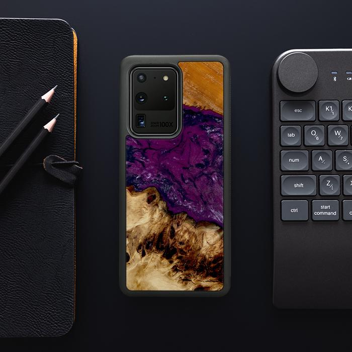 Samsung Galaxy S20 Ultra Handyhülle aus Harz und Holz - Synergy#D134