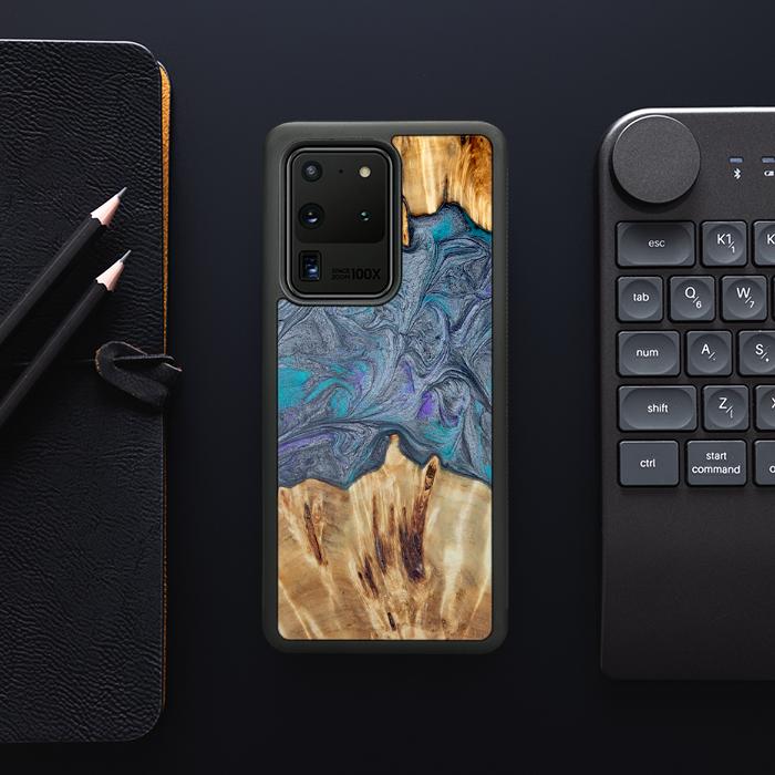 Samsung Galaxy S20 Ultra Handyhülle aus Harz und Holz - Synergy#D135