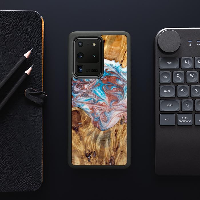 Samsung Galaxy S20 Ultra Handyhülle aus Harz und Holz - Synergy#D138