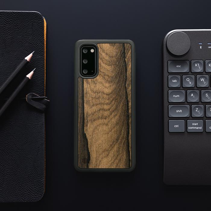 Samsung Galaxy S20 Handyhülle aus Holz - Ziricote
