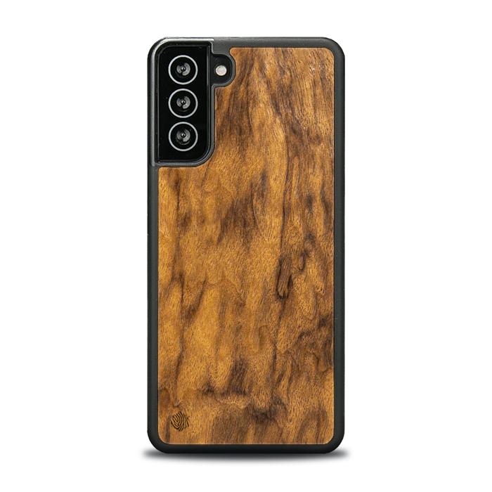 Imbuia Galaxy S21 FE Handyhülle aus Holz