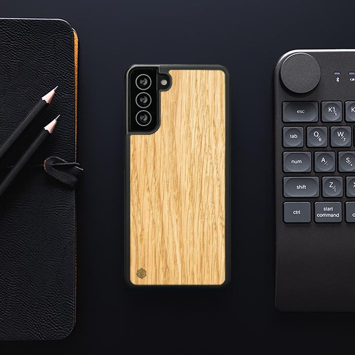 Samsung Galaxy S21 FE Handyhülle aus Holz - Eiche