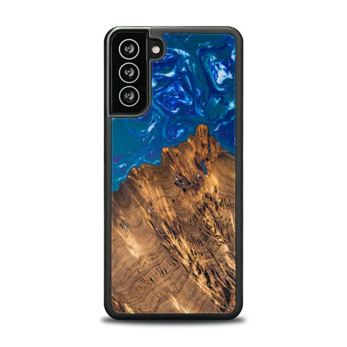 Samsung Galaxy S21 FE Handyhülle aus Harz und Holz - SYNERGY#A19