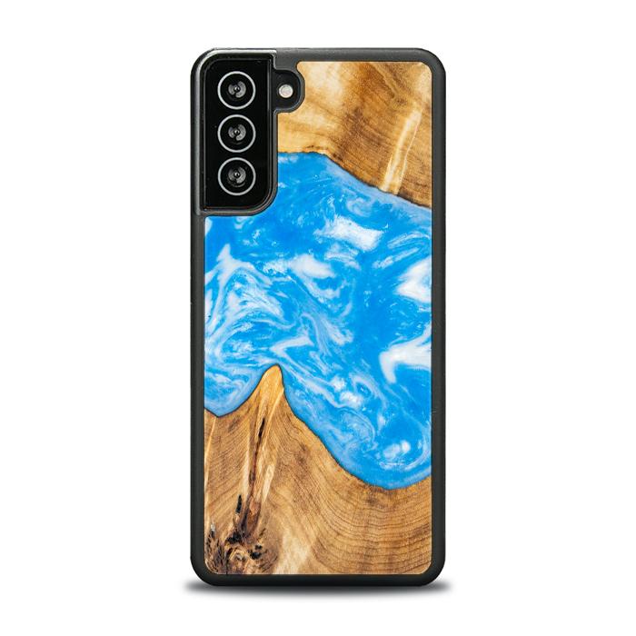 Samsung Galaxy S21 FE Handyhülle aus Harz und Holz - SYNERGY#A26