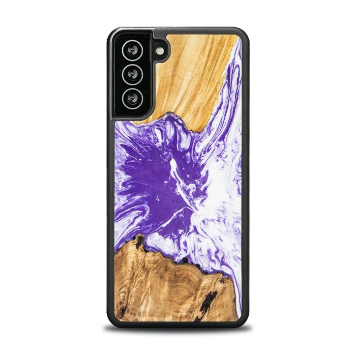 Samsung Galaxy S21 FE Handyhülle aus Harz und Holz - SYNERGY#A79