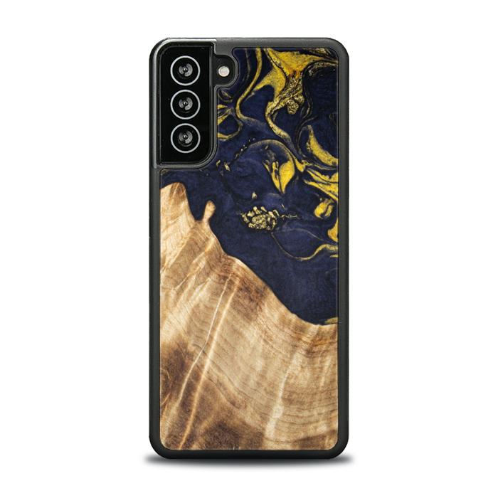 Samsung Galaxy S21 FE Handyhülle aus Harz und Holz - SYNERGY#C26