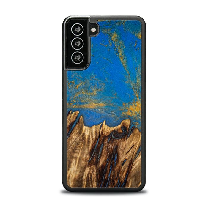 Samsung Galaxy S21 FE Handyhülle aus Harz und Holz - SYNERGY#C43